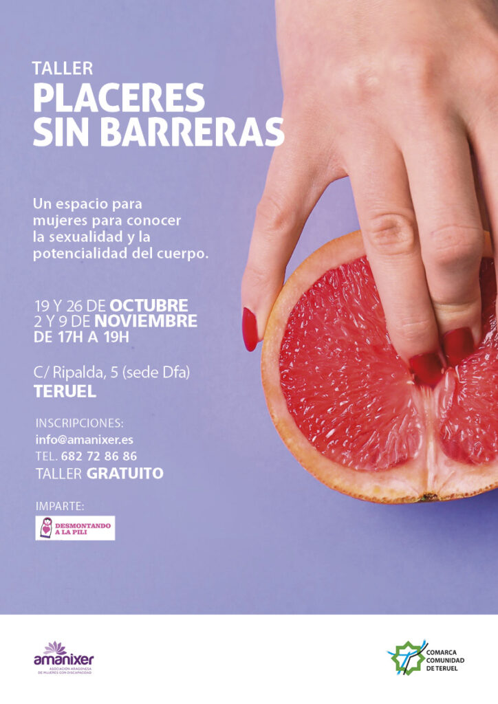 Cartel del taller de sexualidad en Teruel