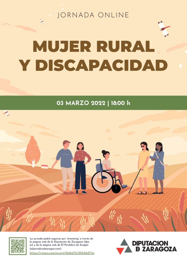 Cartel jornada mujer rural y discapacidad