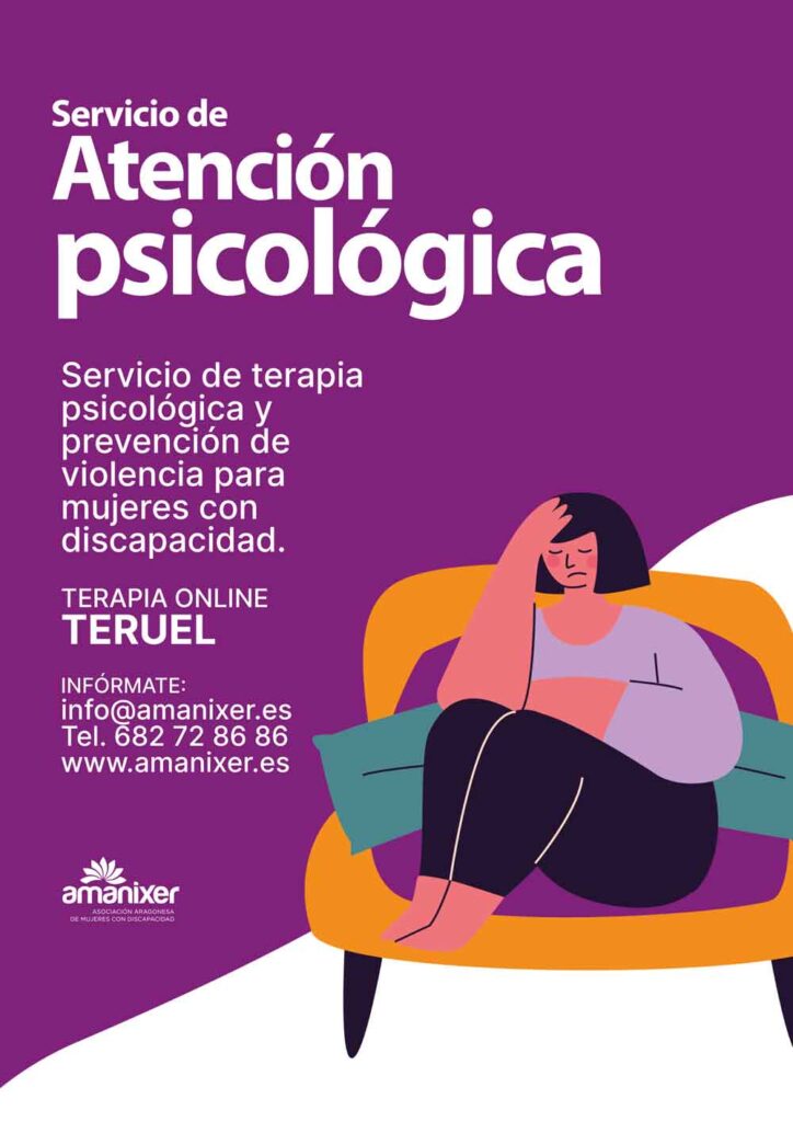 Cartel terapia psicológica Teruel