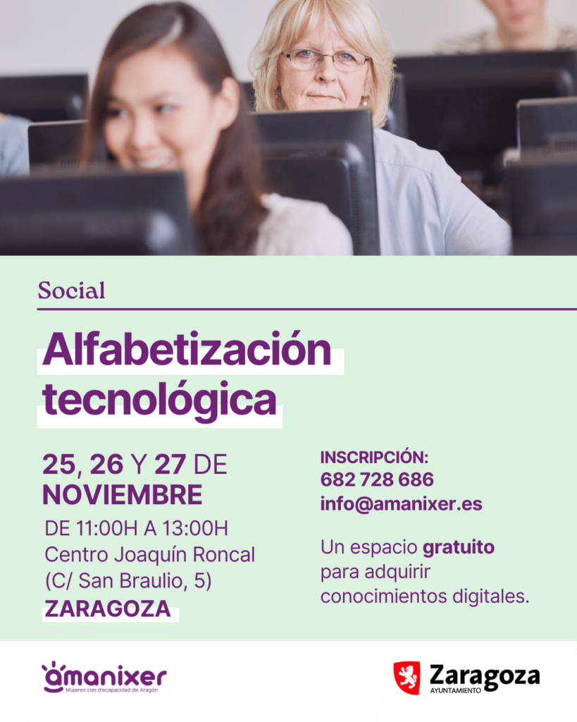 Cartel Alfabetización digital noviembre 2024