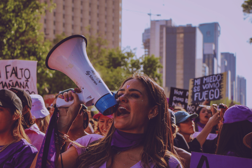 Mujeres en la manifestación del 8M